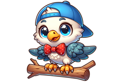 Cute Eagle Clipart - PNG File Product Image 1