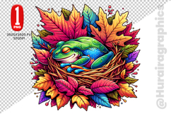 Cute Frog Clipart - PNG File Product Image 2