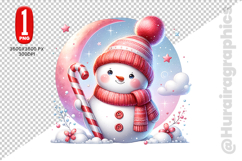 Snow Men Clipart- PNG File Product Image 2