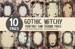 Gothic Rose Junk Journal Pages Product Image 1