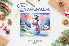 Snowman, house, Christmas tree Product Image 1