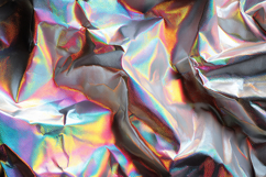 A vibrant and colorful crumpled holographic foil background Product Image 1