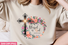 Blessed By God Loved by God PNG, Jesus Sublimation PNG Product Image 2