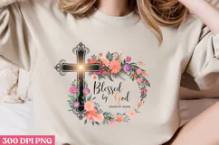 Blessed By God Loved by God PNG, Jesus Sublimation PNG Product Image 2