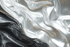 A shiny metallic fabric with smooth folds Product Image 1