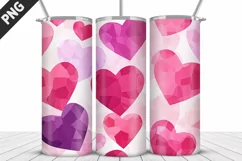 Lovely Hearts Tumbler Design | Valentine's Day Tumbler Wrap Product Image 2