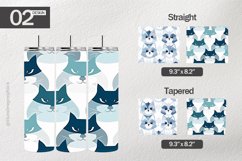 Cat Pattern Tumbler Wrap| Tumbler Sublimation Wrap Product Image 1