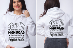 Sarcasm SVG DXF JPEG Silhouette Cameo Cricut Take high road Product Image 1