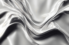A smooth, flowing silver fabric texture background Product Image 1