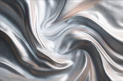 A swirling silver and gray fabric textures Product Image 1