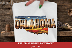 Oklahoma State PNG, Vintage Buffalo Plains Sublimation Product Image 3