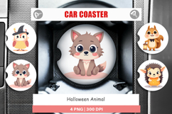 Car Coaster Halloween Animals Product Image 1