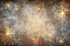 Sparkling Nebula Texture Background | Gold Stars Dust Art Product Image 1