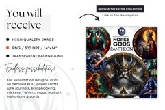 Thor Viking God and Goddess Clipart,Norse mythology,celtic Product Image 2