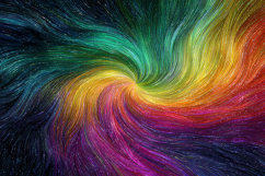 S wirl of rainbow hues in a mesmerizing spiral pattern Product Image 1