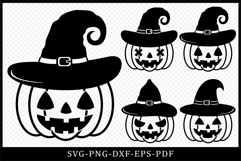 Halloween pumpkin SVG, Pumpkin faces SVG cut files Product Image 1