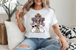 He is Risen Holy Cristian Easter Day PNG Sublimation Design Product Image 1