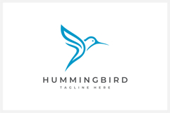 Hummingbird Logo Design Vector Illustration Product Image 1