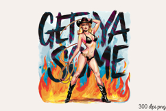 Get ya some PNG, Sassy Pinup Girl Sublimation PNG Product Image 2