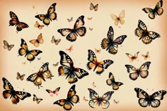 Butterfly clipart, Butterfly PNG, Butterfly painting, 51 PNG Product Image 2