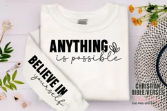 Anything is posible SVG PNG, believe in yourself SVG Product Image 1
