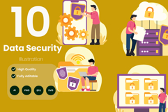Data Security Illustration Pack Product Image 1