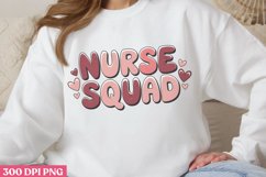 Nurse Squad PNG, Valentine Nurse Sublimation PNG Product Image 2