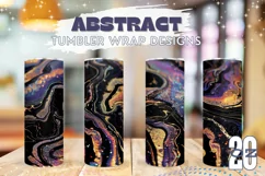 Glitter Tumbler Sublimation Designs, Colorful Tumbler Wrap Product Image 1