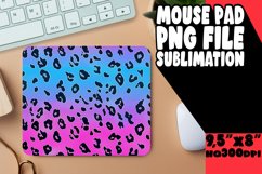 Gradient Leopard Print Mouse Pad PNG Product Image 1