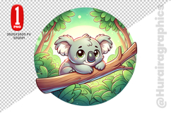 Cute Koala Clipart - PNG File Product Image 1
