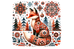 Cute Fox Clipart - PNG File Product Image 2