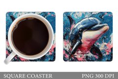 Dolphin Coaster Design. Dolphin Sublimation Product Image 1