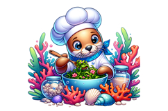 Cute Sealion Clipart - PNG File Product Image 1