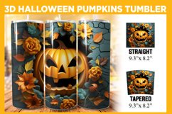 Halloween Pumpkin 3D Tumbler Wrap Bundle, 20 oz Fall Tumbler Product Image 17