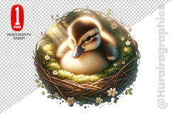 Cute Duck Clipart - PNG File Product Image 2