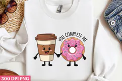 You Complete me PNG, Valentine Sublimation PNG Product Image 2