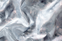 A crumpled silver foil with a textured surface Product Image 1