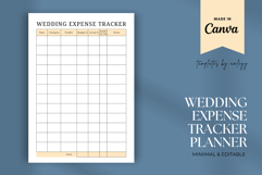 Free Wedding Expense Tracker Editable Canva Budget Template Product Image 1