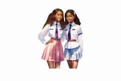 Back to school clipart, Black girl clipart, Teacher clipart Product Image 3