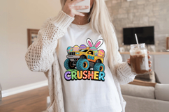 Egg Crusher Truck PNG Sublimation | Happy Easter Day PNG Des Product Image 1