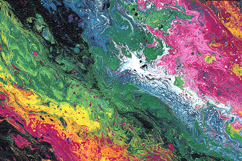 Rainbow Fluid Art Background Abstract Acrylic Pour Texture Product Image 1