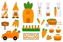 Carrot Patch. Bunny Carrot. Gnomes Carrot. Gnomes Bunny SVG Product Image 3