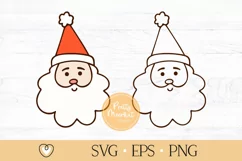 Santa svg, Santa Claus svg, Santa Face svg, Christmas Product Image 1