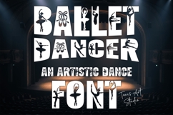 Ballet Font | Artistic Dance Alphabet | Dancer Letters Product Image 1