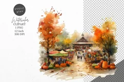 Autumn clipart, Fall festival clipart, Fall clipart Product Image 1