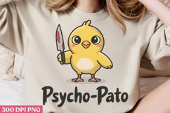 Psycho Pato PNG, Funny Duck Sublimation PNG Product Image 2