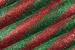 Red and Green Diagonal Glitter Stripes Background Pattern Product Image 1
