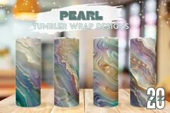 Pearl Tumbler Sublimation, Shimmer Tumbler Wrap Designs Product Image 1