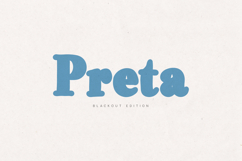 Preta Blackout Bold Retro Serif Font Product Image 1