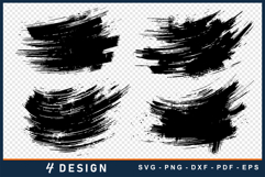 Paint Brush Strokes SVG, Splatter Abstract Background Product Image 1